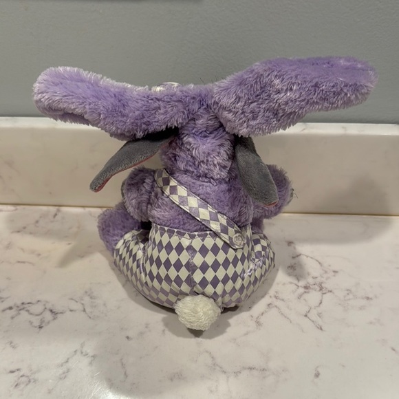 Disney Vintage 2004 Easter Eeyore Plush in Purple Bunny Costume - Picture 5 of 6